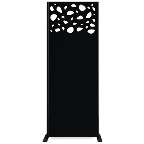 Pannello Decorativo Sunny Nero H.160cm Con Motivi Sul Piano - Foto 1