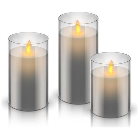 Candele Led Grigie - Foto 1