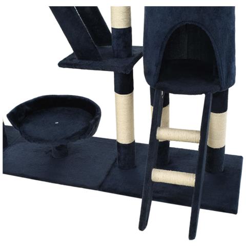 Lusso Casadino - Albero Per Gatti Con Tiragraffi In Sisal 230-250 Cm Blu - Foto 7