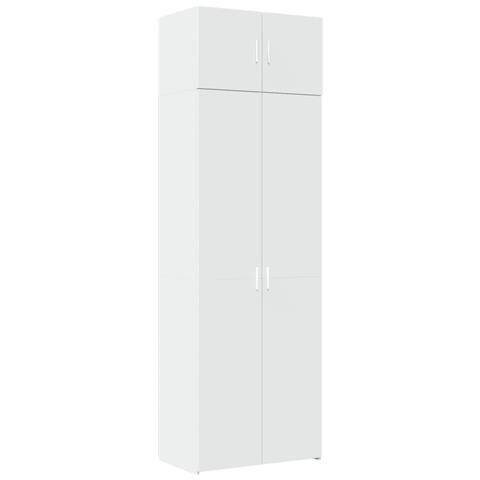 Lusso Casadino - Mobile Portaoggetti Bianco 70x42,5x225 Cm In Truciolato - Foto 1