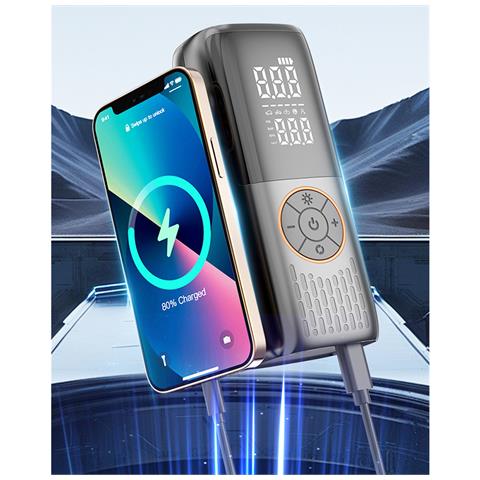 Pompa Ad Aria Smart Per Auto - Portatile E Potente - Foto 2