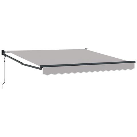 Tenda Retrattile Automatica Grigio Chiaro 300x250 cm - Foto 1