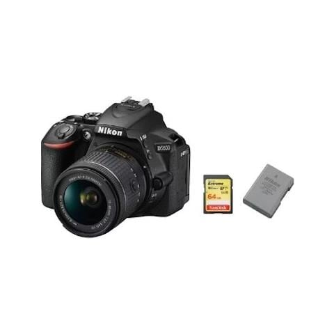 D5600 Kit Af-p 18-55mm F3.5-5.6g Vr + Scheda Sd Da 64 Gb + Batteria En-el14a - Foto 1