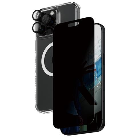 ® 3-in-1 Privacy Protection Bundle iPhone 16 Pro Max Pellicola proteggischermo trasparente Apple 1 pz - Foto 1