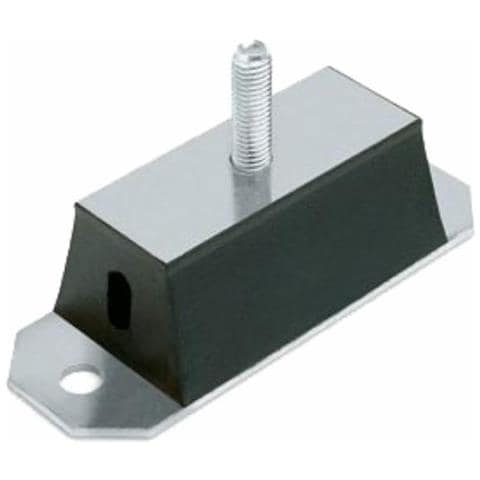 Supporto Antivibrante Rettangolare 100x40 Perno,m12 - Foto 1