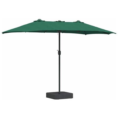 Ombrello da giardino Verde 385 x 209 x 244 cm Tessuto - Foto 1