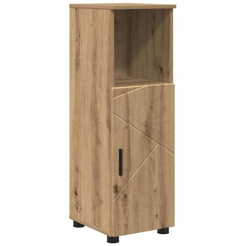 Mobile da Bagno con porta rovere artigianale 30 x 35 x 95 cm - Foto 1