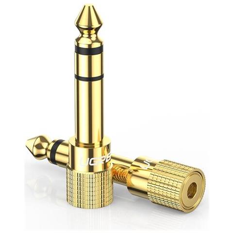 20503 adattatore per inversione del genere dei cavi 6.35mm 3.5mm Oro - Foto 1