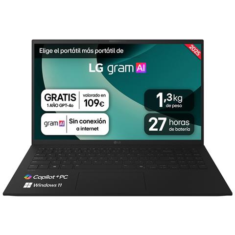 Notebook 15Z80T-G.AS58B Copilot+ PC AMD Ryzen AI 5 340 Monitor 15" Full HD RAM 16GB SSD 1TB Windows 11 Home Nero - Foto 1