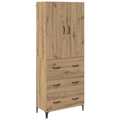 Credenza con cassetto Rovere artigianale 69,5 x 34 x 180 cm - Foto 1