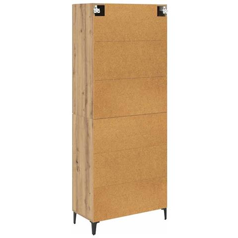 Credenza con cassetto Rovere artigianale 69,5 x 34 x 180 cm - Foto 9