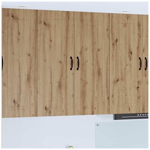 Pensile cucina con porta Rovere artigianale 80 x 31 x 100 cm - Foto 2