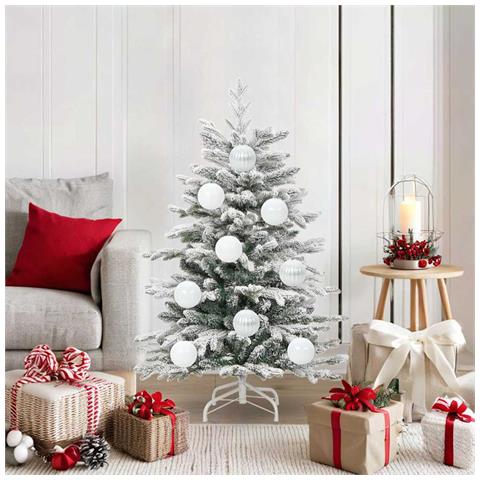 Set di Palle di Natale 15 pcs Bianco Plastica - Foto 2