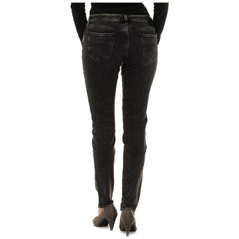 Pantaloni Lunghi In Denim Stretch Da Donna 6y5j06-5d26z - Foto 3