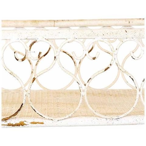 Portavasi In Ferro Bianco 86x38x84h Cm - Foto 8