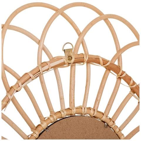 Specchio In Bambù Marrone D55/20x02h - Foto 8