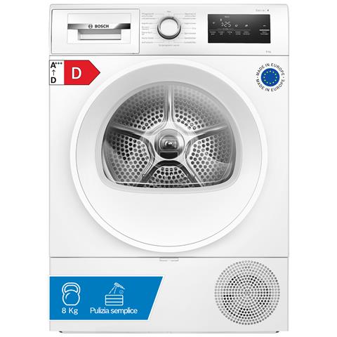 WTH85V94 Serie 4 Asciugatrice a pompa di calore 8 kg Bianco Pannello di controllo in Tedesco - Foto 2