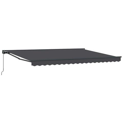Tenda retrattile manuale Antracite 4 × 3,5 m - Foto 1