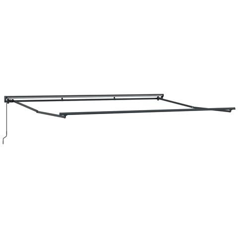 Tenda retrattile manuale Antracite 4 × 3,5 m - Foto 2