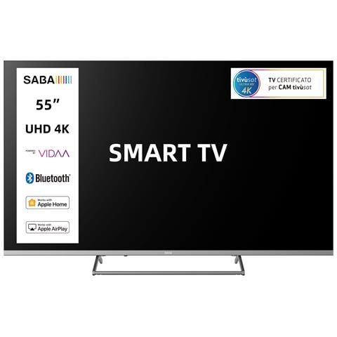 SA55KM10VDA SMART TV 55" ULTRA HD 4K, Sistema operativo VIDAA, Triplo tuner DVBT2/C /S2 HEVC MAIN10, Certificato TivuSAT, Piedistallo centrale, Dolby Audio - Foto 1