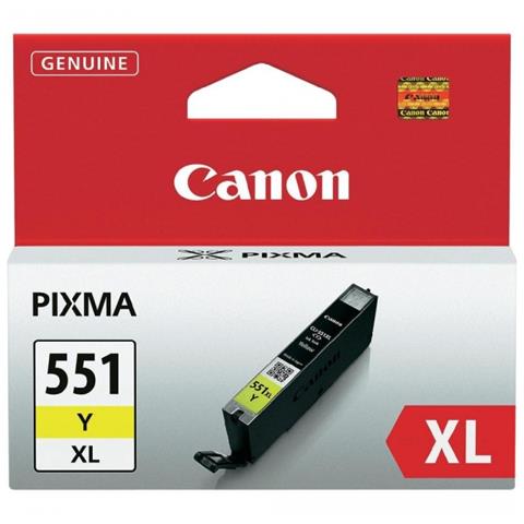 CLI-551XL Y Cartuccia Ink Originale Gialla per Canon PIXMa MG6350 Capacità 685 Pagine - Foto 2