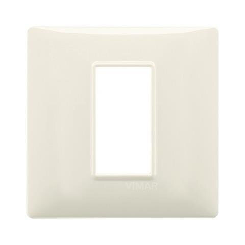 Placca Beige Plana 1, 2, 3, 4, 7 Posti Moduli Tecnopolimero - Beige 1 Posto Tecnopolimero - Plastica Placche - Foto 1