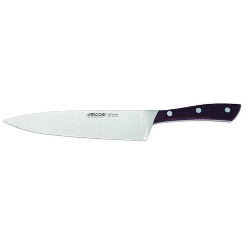Serie Natura - Coltello Da Cucina - Acciaio Inossidabile Forgiato Nitrum 200 Mm - Manico Legno Di Palissandro Colore Marrone - Foto 1