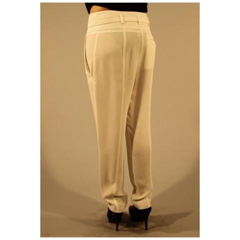 Pantalone Donna Bianco - Made In Italy M - Foto 2
