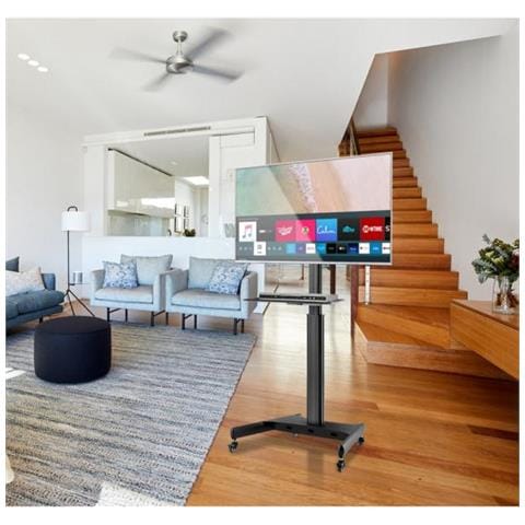 Supporto a Pavimento con Mensola Trolley TV LCD /LED 32-65" - Foto 9