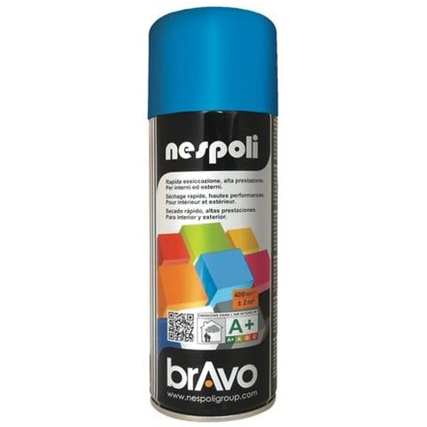 Smalto Spray Acrilico Rapida Essicazione Azzurro Luce - Ral 5012 Lucida 400 Ml Bravo - Foto 1