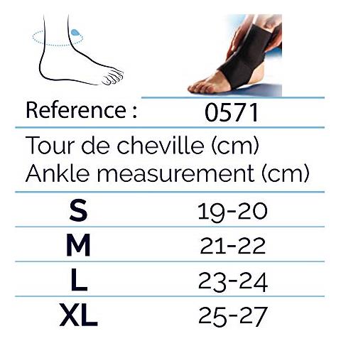 Cavigliera Aperta Di Supporto Thuasne Sport Nero Taglia Xl - Foto 3