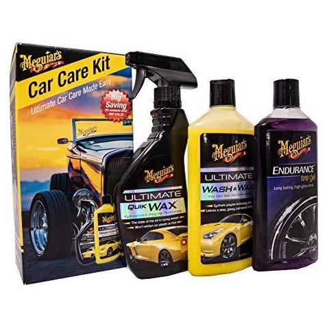 Car Care Di Meguiar Starter Kit Comprende Utimate Wash Wax Ultimo Quik Wax Endurance Pneumatici Gel - Foto 1