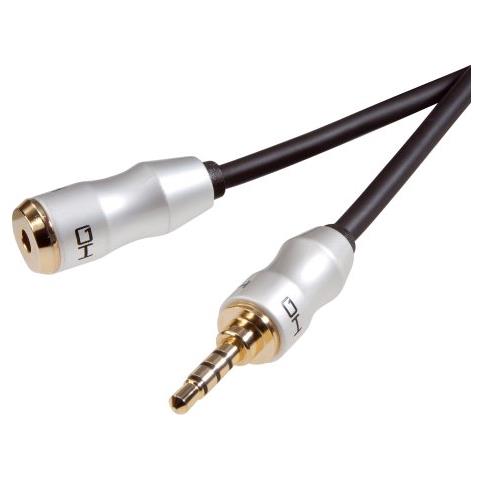 iPhone headset / earphone adapter, 3.5 mm, 3.5 mm, Maschio / femmina, Nero - Foto 1