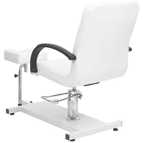 Poltrona Massaggio E Poggiapiedi Bianca 127x60x98 Cm Similpelle - Foto 8
