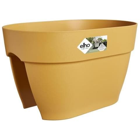 Vaso Da Fiori - Vibia Campana Flower Bridge 40 - Giallo Miele - Balcone Esterno - L 26 X P 39 X H 22 Cm - Foto 1
