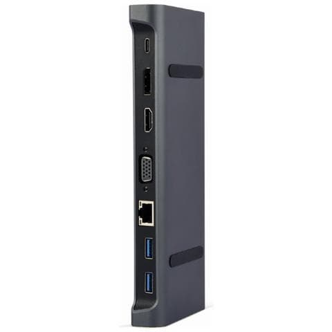A-CM-COMBO9-02 replicatore di porte e docking station per laptop Cablato USB 3.2 Gen 1 (3.1 Gen 1) Type-C Grigio - Foto 1