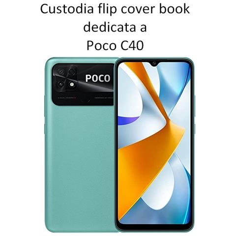 Custodia A Libro Book Case Per Poco C40 Black - Foto 2