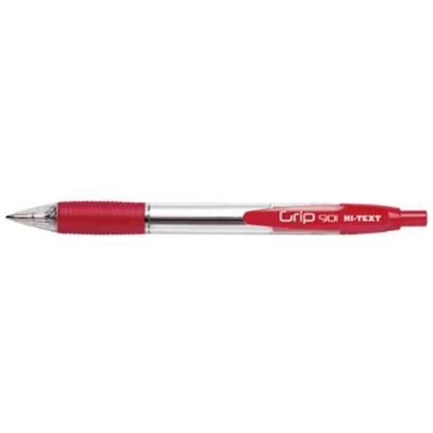 Penna Scatto Hi-text 901 Grip 1mm Rossa (12 Pezzi) - Foto 1