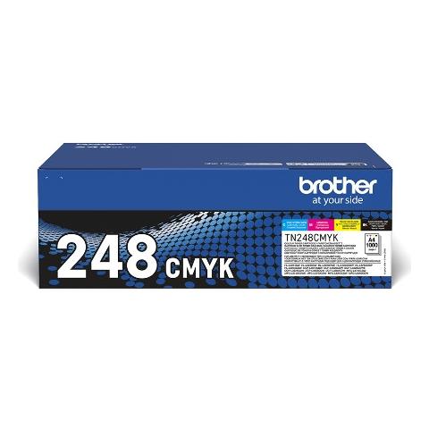 Toner Tn-248cmyk Multipack Da 1k X Hl-l3220 Hl-l3240 Dcp-l3560 Mfc-l3740 Mfc-l3760 Hl-l8230 Mfc-l8340 Hl-l8240 Mfc-l8390 - Foto 1