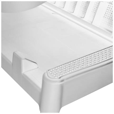 Lettino Con Cuscino Bianco 186x60x29 Cm In Pp - Foto 10