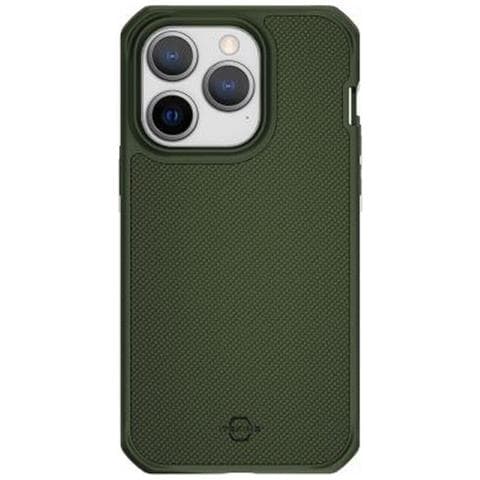 Cover Per Iphone 14 Pro Rinforzata In Nylon Balistico R, Verde - Foto 1