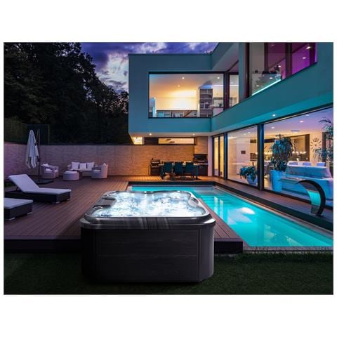 Vasca Idromassaggio Da Esterno Con Led Arcelia Grigio - Foto 1