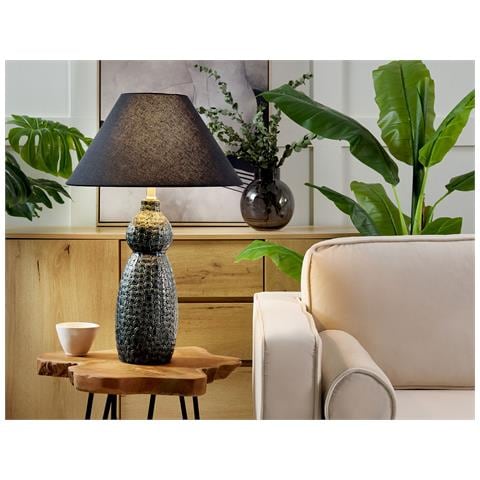 Lampada Da Tavolo Matina Ceramica Nero - Foto 1