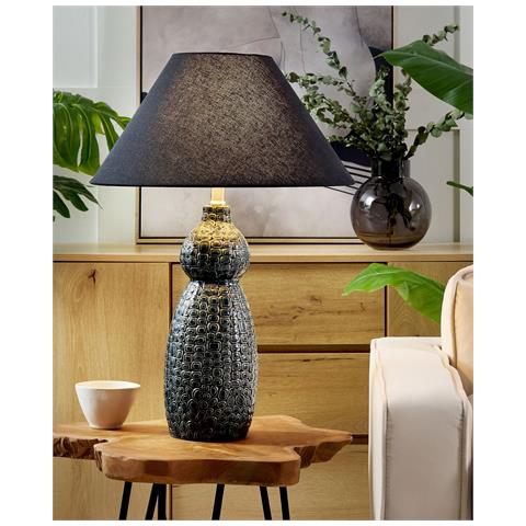Lampada Da Tavolo Matina Ceramica Nero - Foto 8