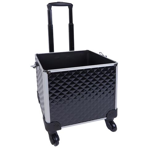 Trolley Makeup 4in1 Valigetta Nero Trucco Estetista Beauty Case Ruote Staccabili - Foto 5