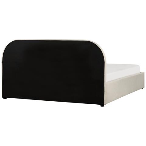 Letto Contenitore Bouclé Quillien 160 X 200 Cm Beige Chiaro - Foto 2