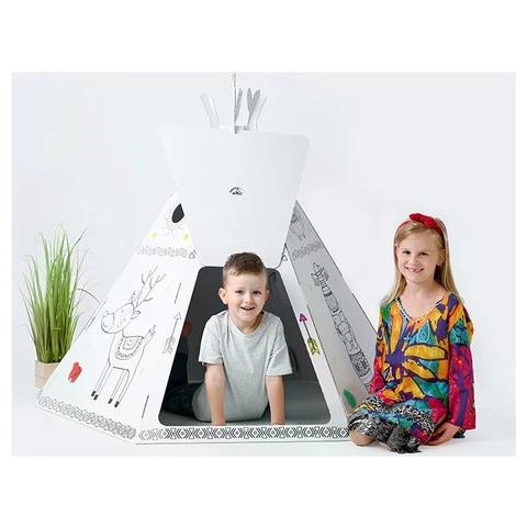 Tenda Giocattolo By Bcs 5002 B Colorabile Paper Tipì Tent Bianc - Foto 1