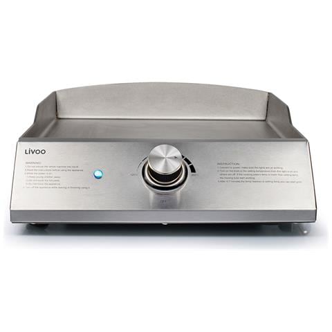 Piastra Elettrico DOC292 in Acciaio Inox Potenza 2800W Misure 43 x 35 cm - Foto 2