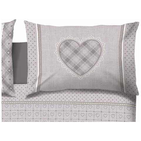 Copripiumino Sacco Piumone Cotone Flanella Pensieri Delicati Disegno Chalet Matrimoniale Beige - Foto 5