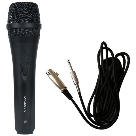 Microfono Con Cavo Dinamico - Nero - Plastica - 5,1x5,1x18,5 Cm - Foto 1